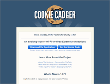 Tablet Screenshot of cookiecadger.com